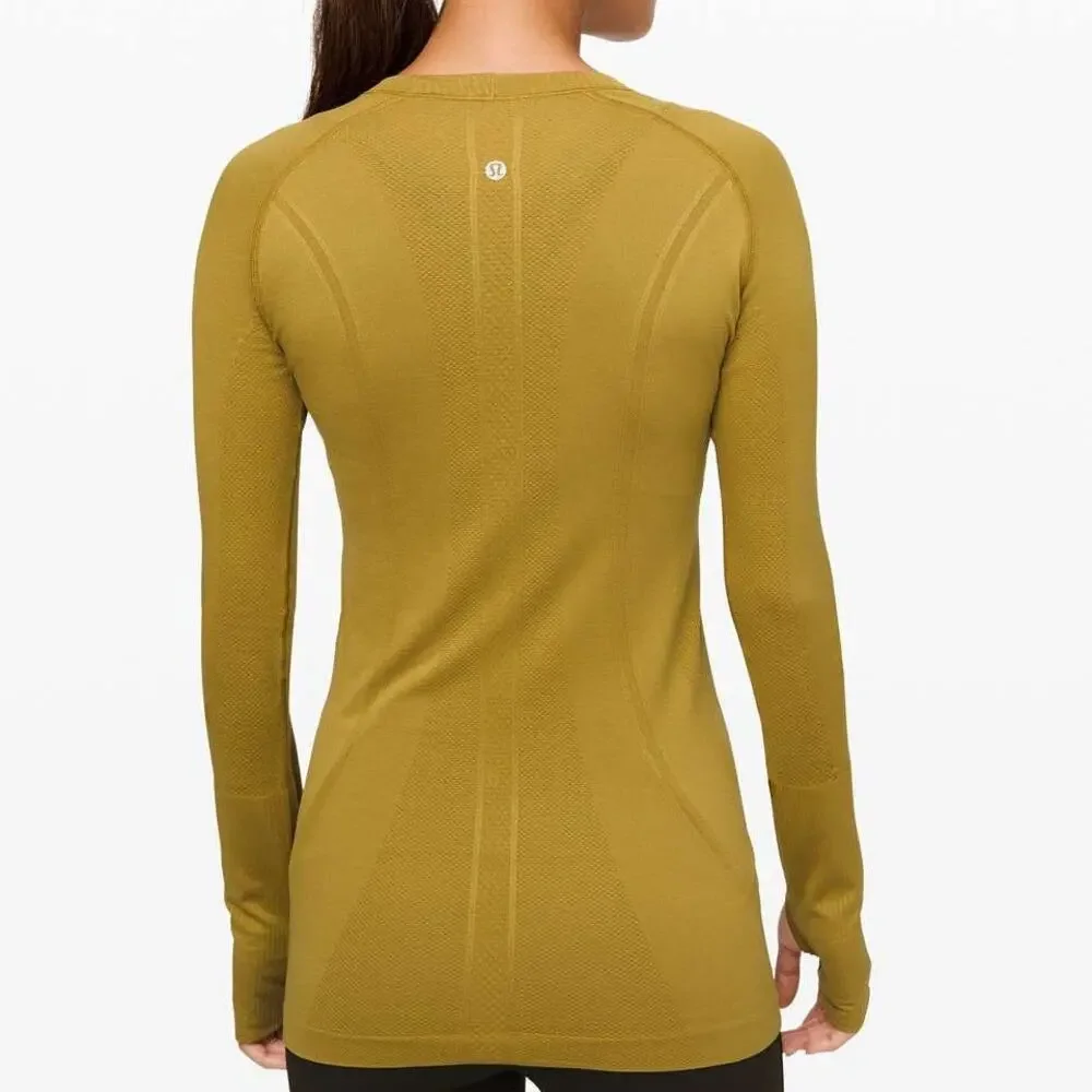 Lululemon Swiftly Tech Long Sleeve Crew Grape Leaf Mesh Silverescent LS Run
